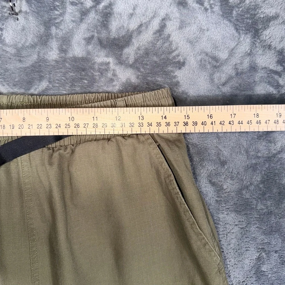 Spitfire Mens Cargo Pants Size M Olive Green Bighead Logo Skate Belted Cotton - Picture 6 of 7